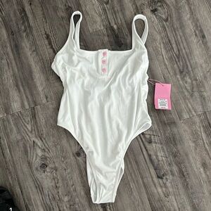Never worn White Stoney clover ln for target cheeky one piece bathing suit